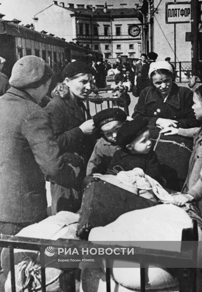 Эвакуация детей из блокадного Ленинграда