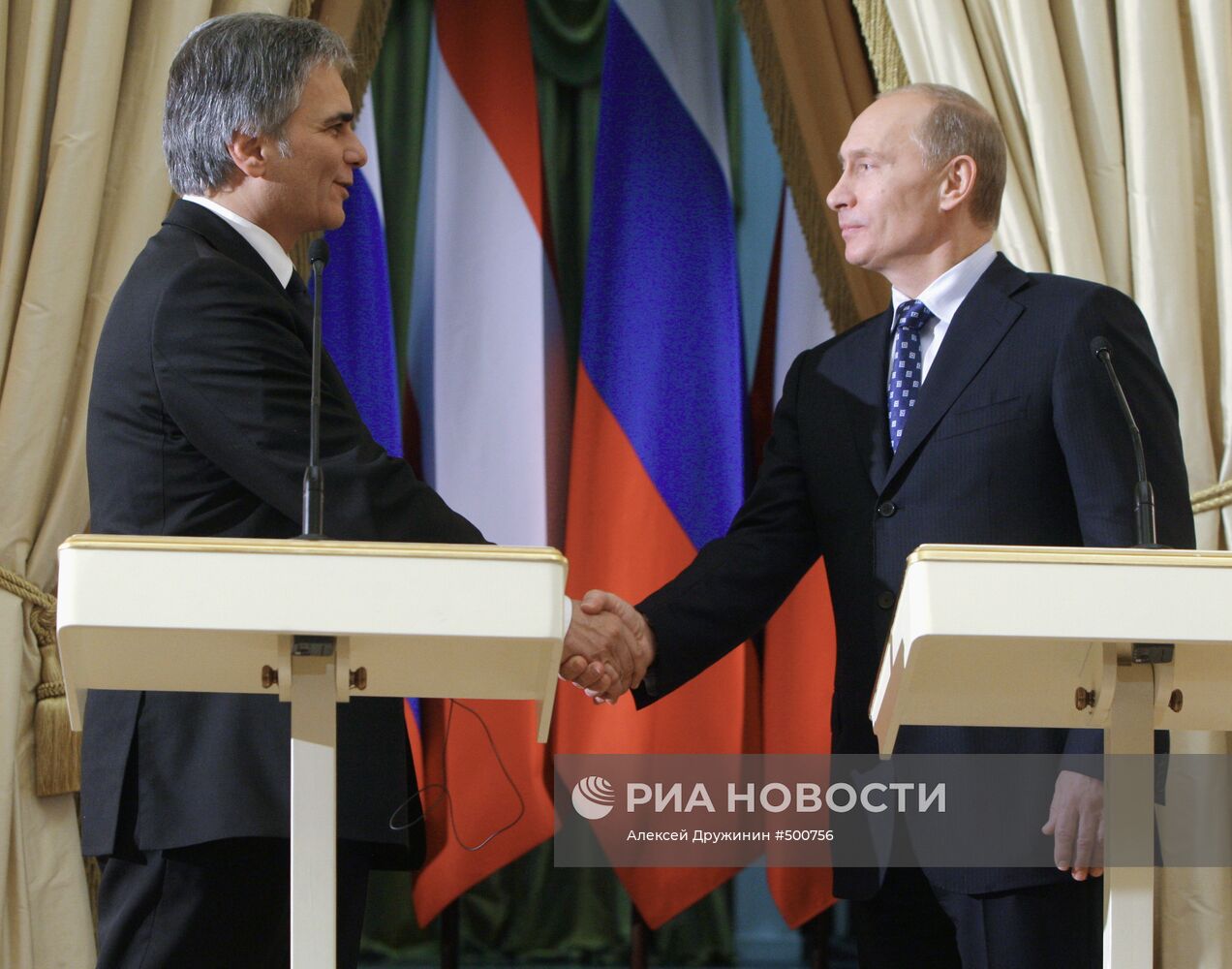 Встреча премьер-министра РФ В.Путина с В.Файманом