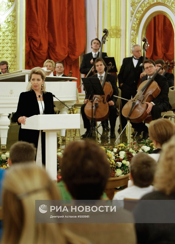 С. Медведева на концерте фестиваля "Восходящие звезды в Кремле"