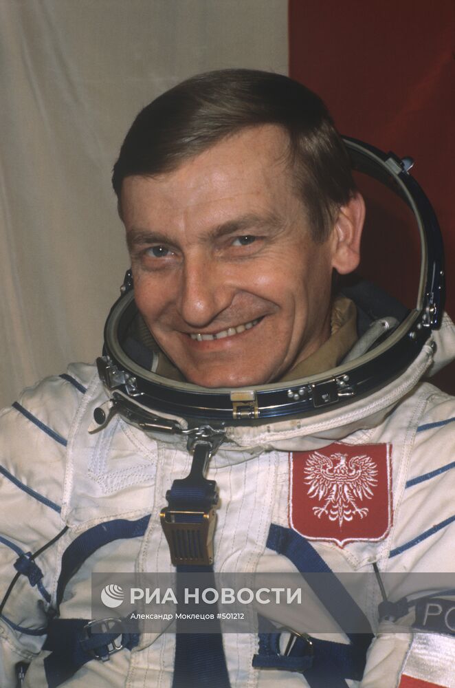 Польский космонавт Мирослав Гермашевский