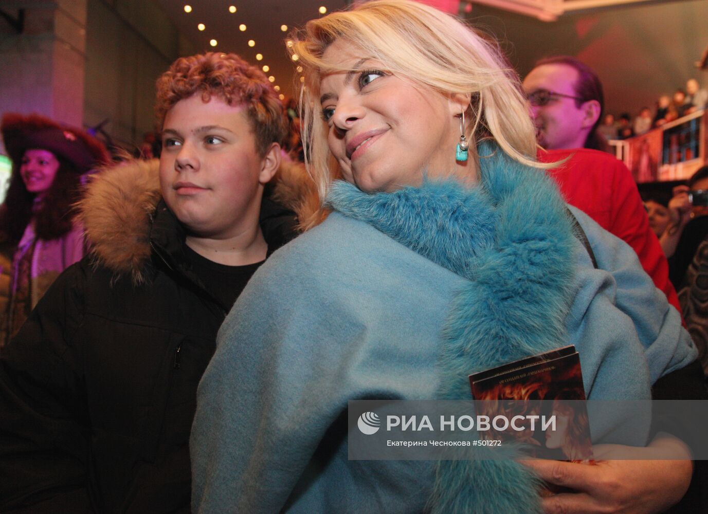 Янна Поплавская с сыном