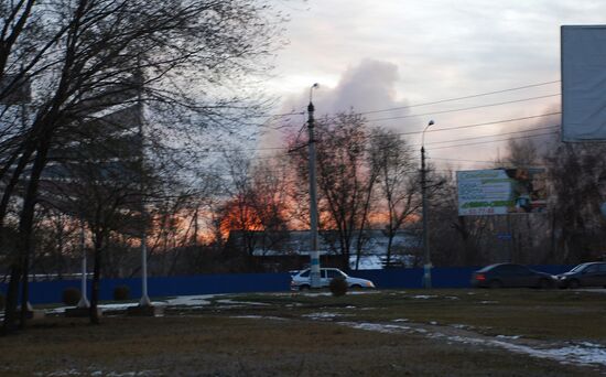 Взрывы на складах военной базы в Ульяновске