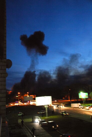 Взрывы на складах военной базы в Ульяновске