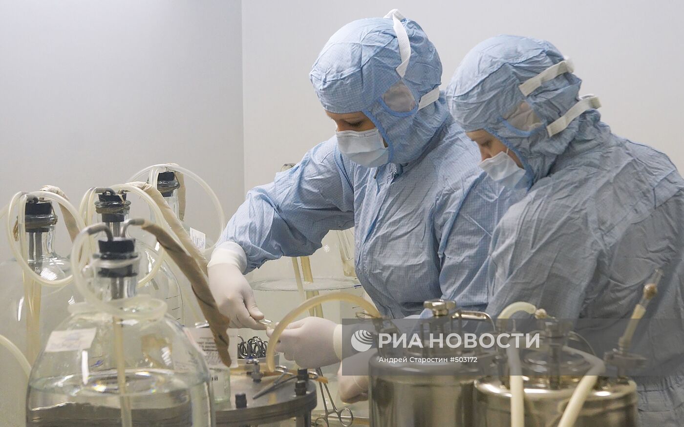 Производство вакцины против гриппа A/H1N1 в Уфе