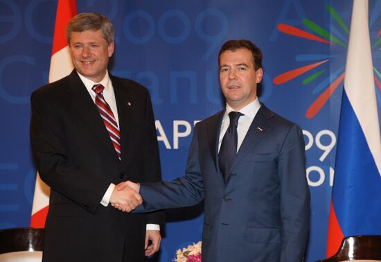 Встреча президента РФ и премьер-министра Канады в рамках АТЭС