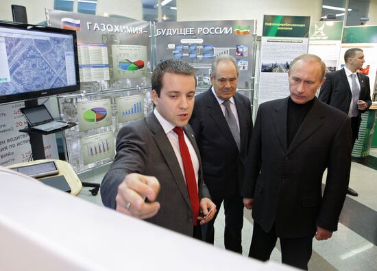 Владимир Путин посетил Нижнекамск