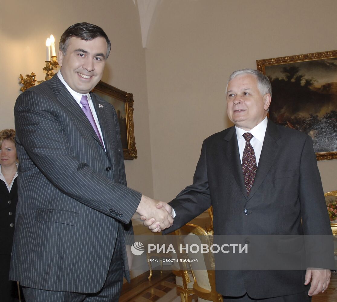 Во время визита президента Польши Леха Александра Качиньского