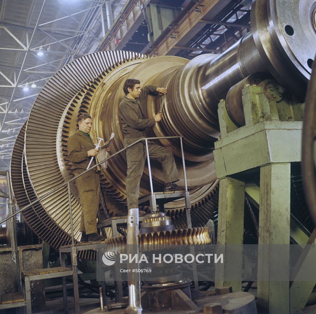 Сборка ротора для атомной турбины