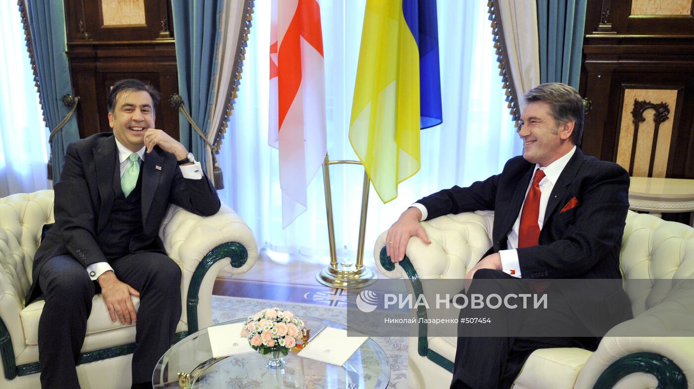 Встреча Витора Ющенко и Михаила Саакашвили