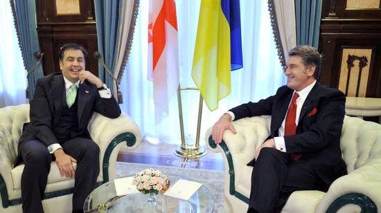 Встреча Витора Ющенко и Михаила Саакашвили
