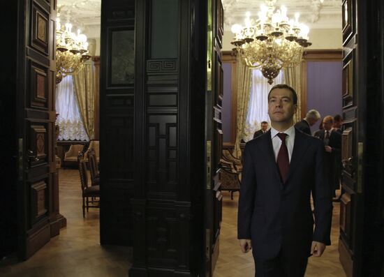 Д.Медведев посетил Дом музыки