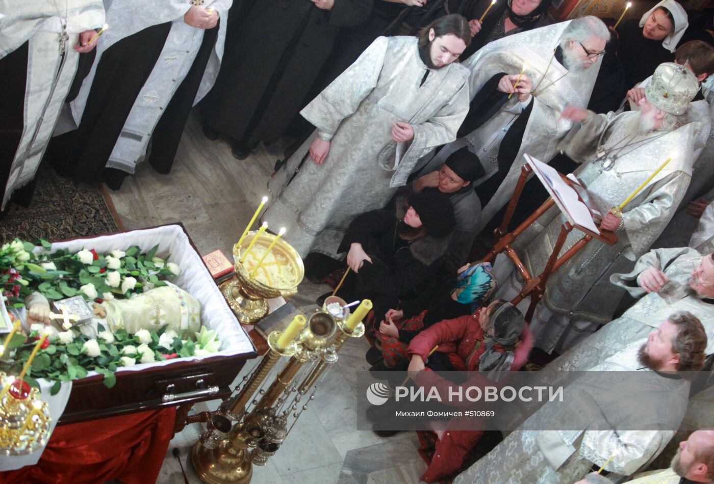 Отпевание иерея Даниила в храме святых апостолов Петра и Павла