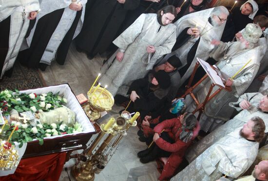 Отпевание иерея Даниила в храме святых апостолов Петра и Павла