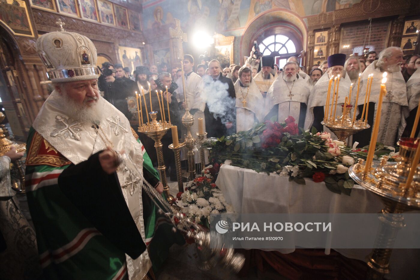 Отпевание иерея Даниила в храме святых апостолов Петра и Павла
