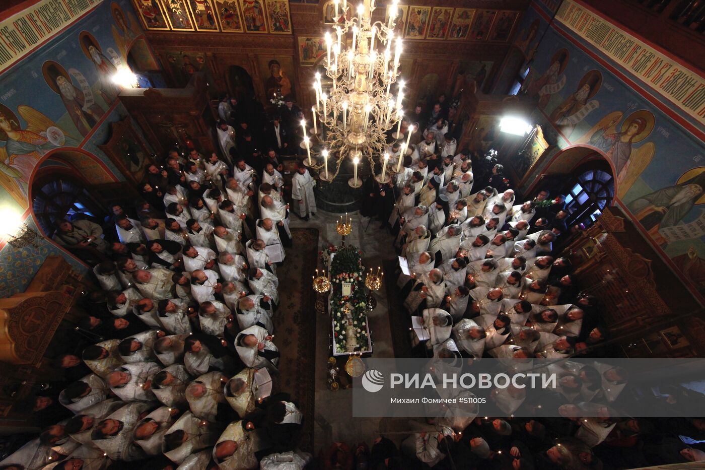 Отпевание иерея Даниила в храме святых апостолов Петра и Павла