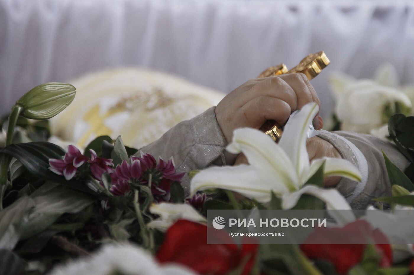 Похороны священника Даниила Сысоева на Кунцевском кладбище