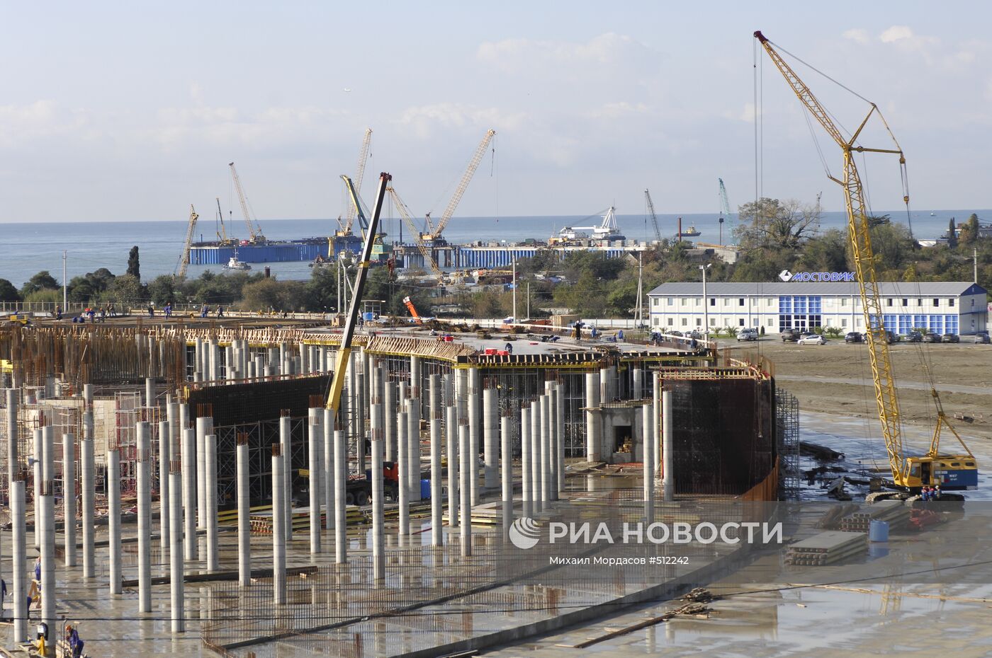 Строительство олимпийских объектов в Сочи