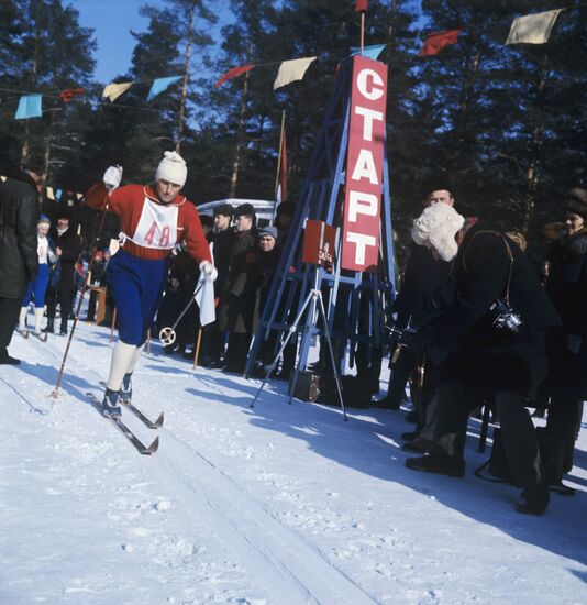 Алевтина Олюнина на старте
