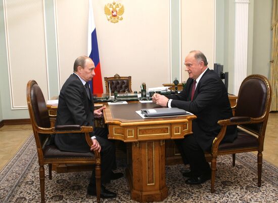 В.Путин провел встречу с Г.Зюгановым