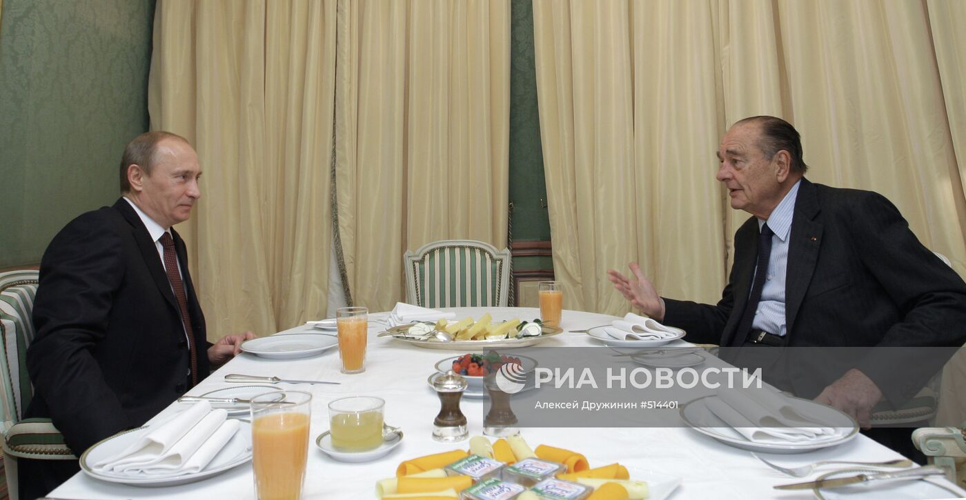 Рабочий визит премьер-министра РФ В.Путина в Париж