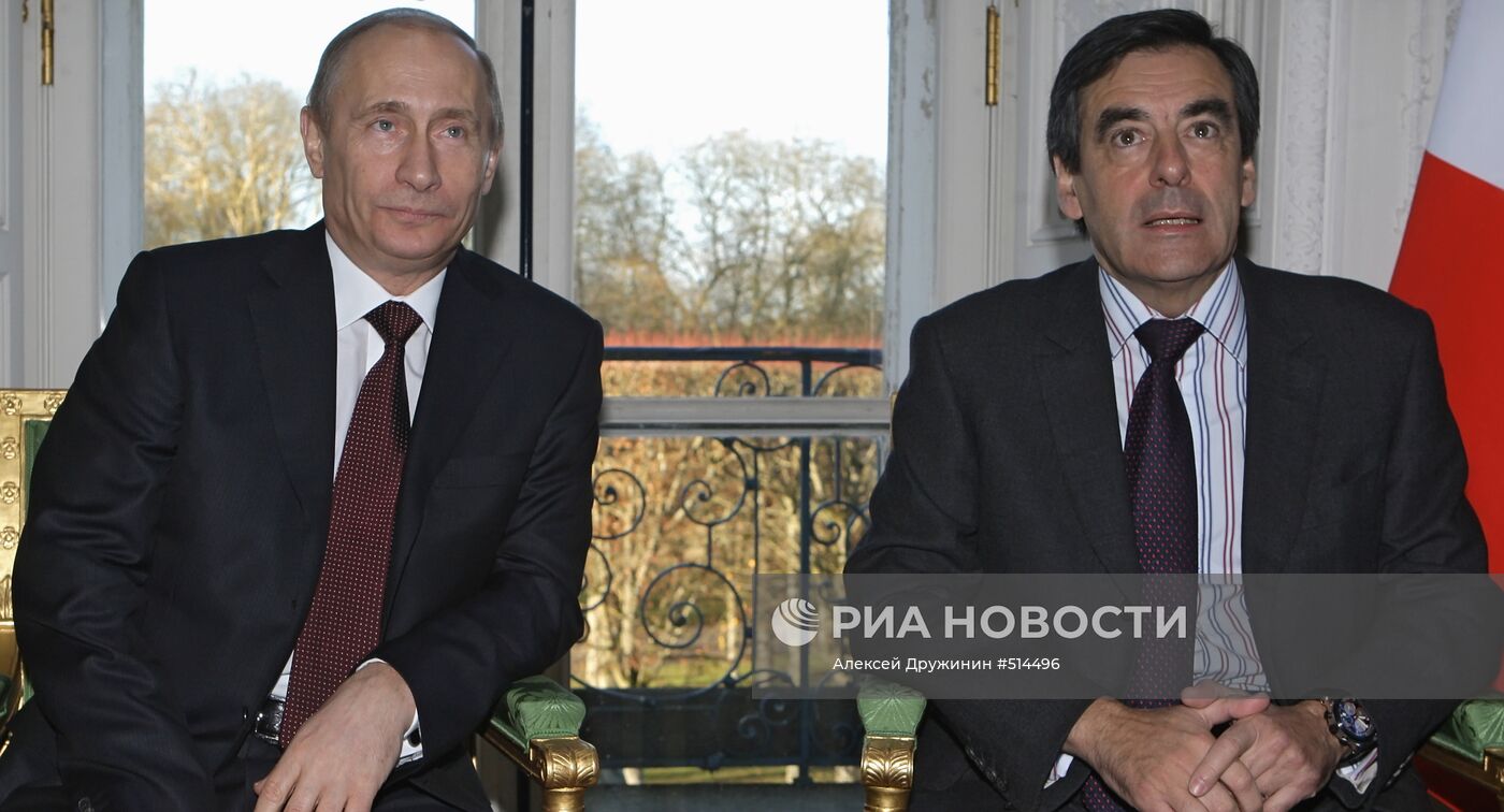 Рабочий визит премьер-министра РФ В.Путина в Париж