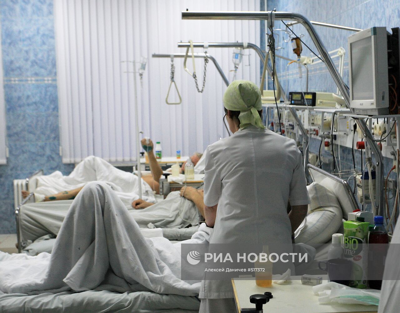 Пострадавшие в катастрофе "Невского экспресса" в больнице РЖД