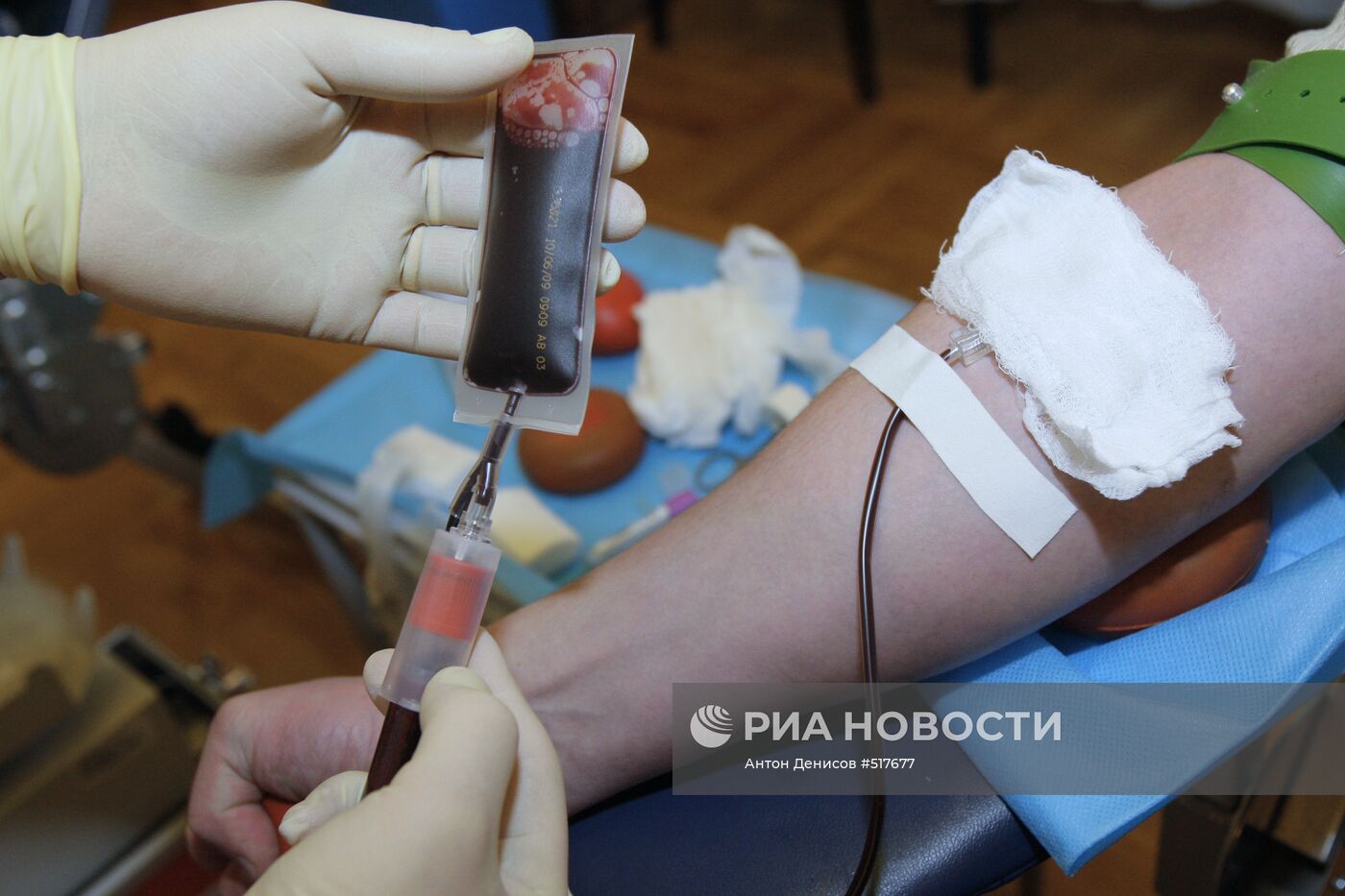 Забор крови для исследования на наличе инфекций