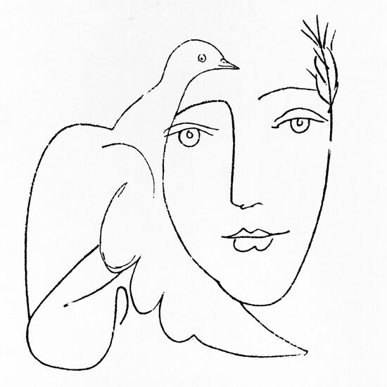 Репродукция рисунка П.Пикассо "Голубь мира"