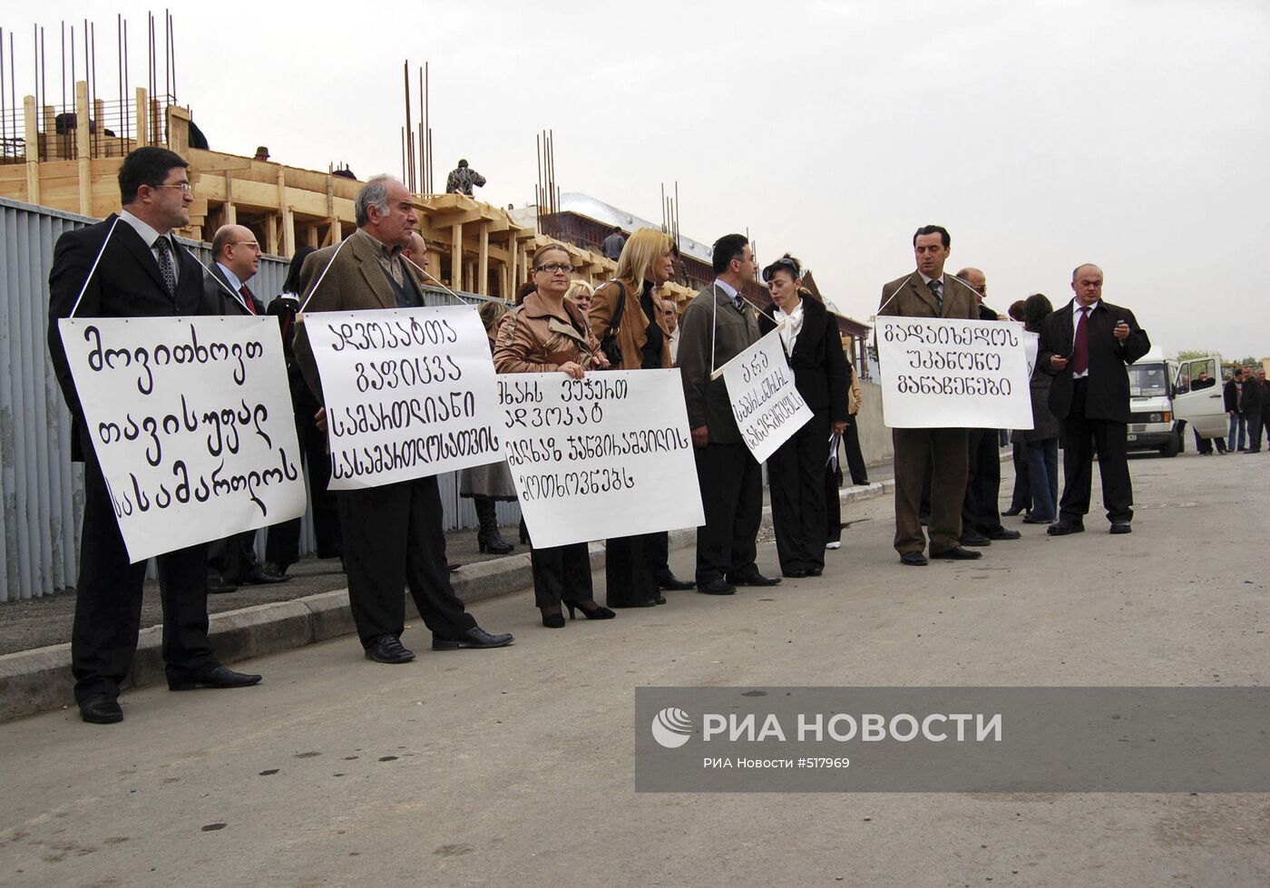 Забастовка адвокатов в Тбилиси