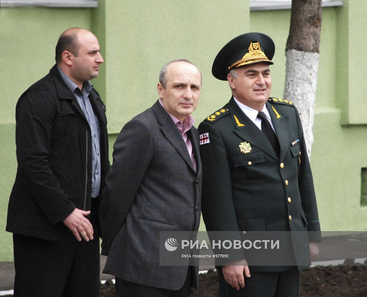 Министр внутренних дел Грузии В.Мерабишвили в погранвойсках