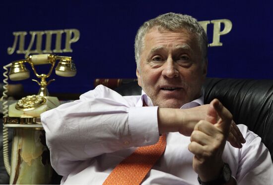 Интервью с лидером ЛДПР Владимиром Жириновским