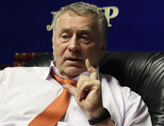 Интервью с лидером ЛДПР Владимиром Жириновским