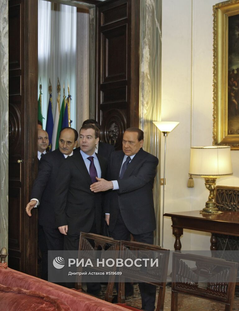 Д.Медведев и С.Берлускони
