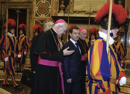 Д.Медведев в Ватикане