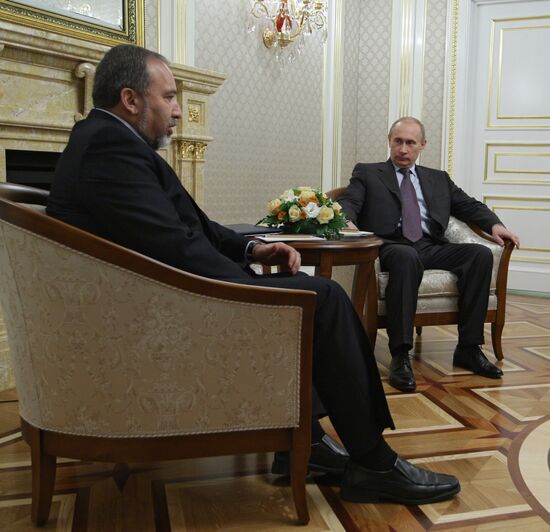 Встреча Владимира Путина с Авигдором Либерманом