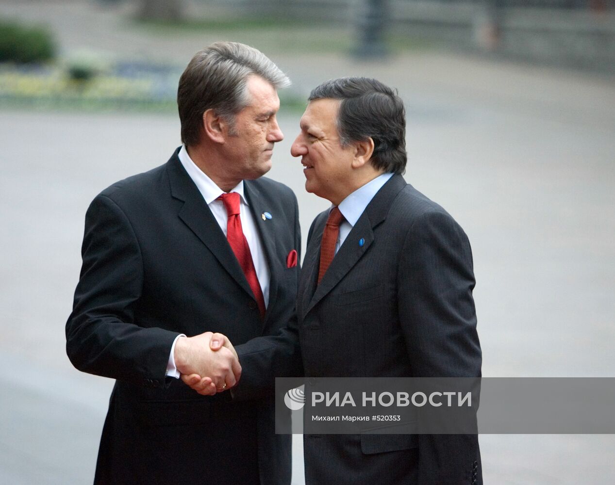 Виктор Ющенко и Жозе Мануэл Баррозу