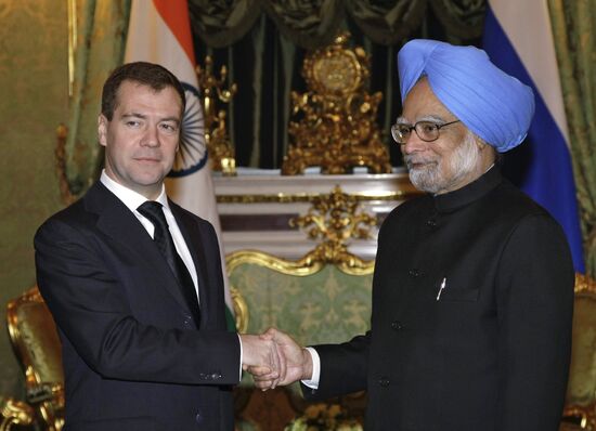 Официальный визит в Россию премьер-министра Индии М.Сингха