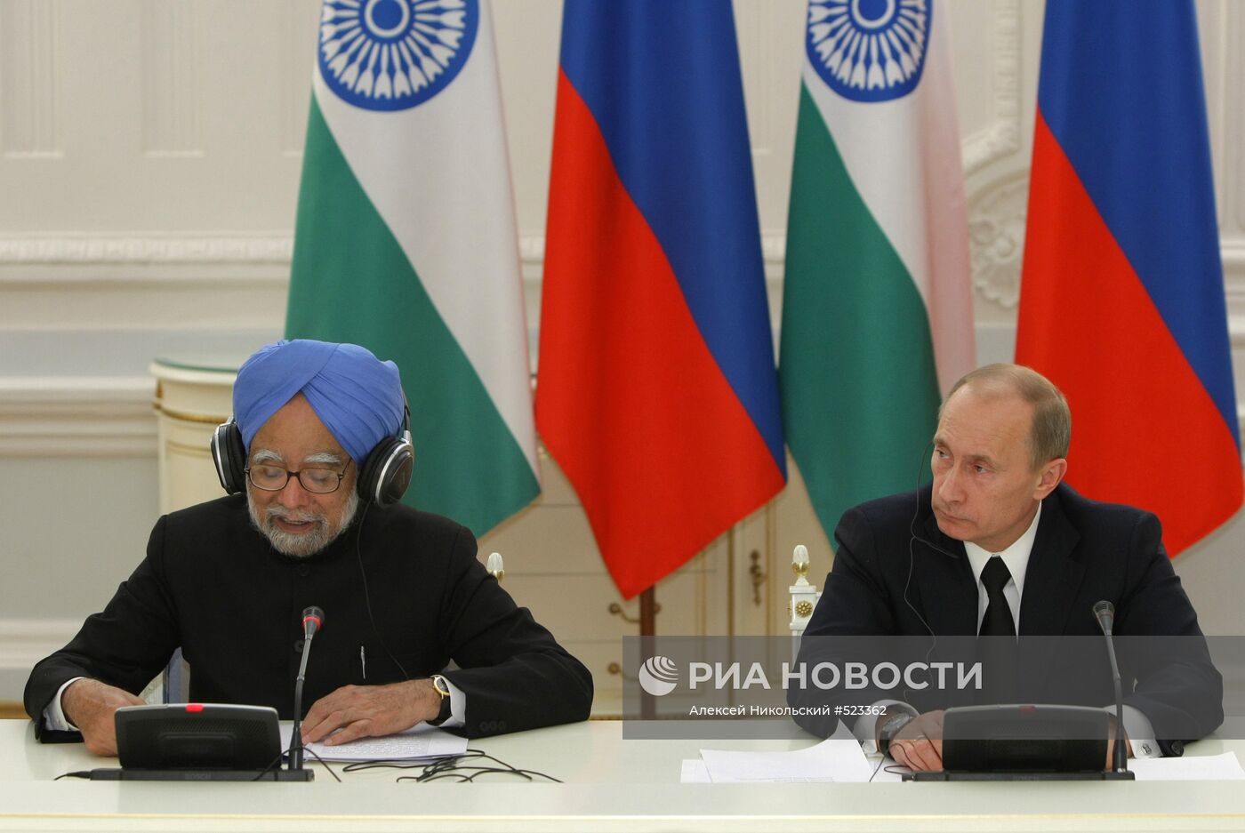 Встреча В.Путина с представителями индийских деловых кругов