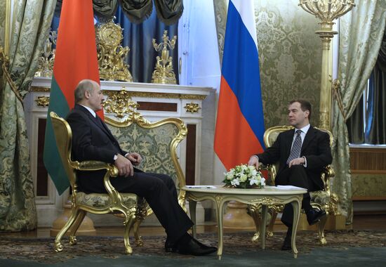 Встреча президентов России и Белоруссии в Кремле