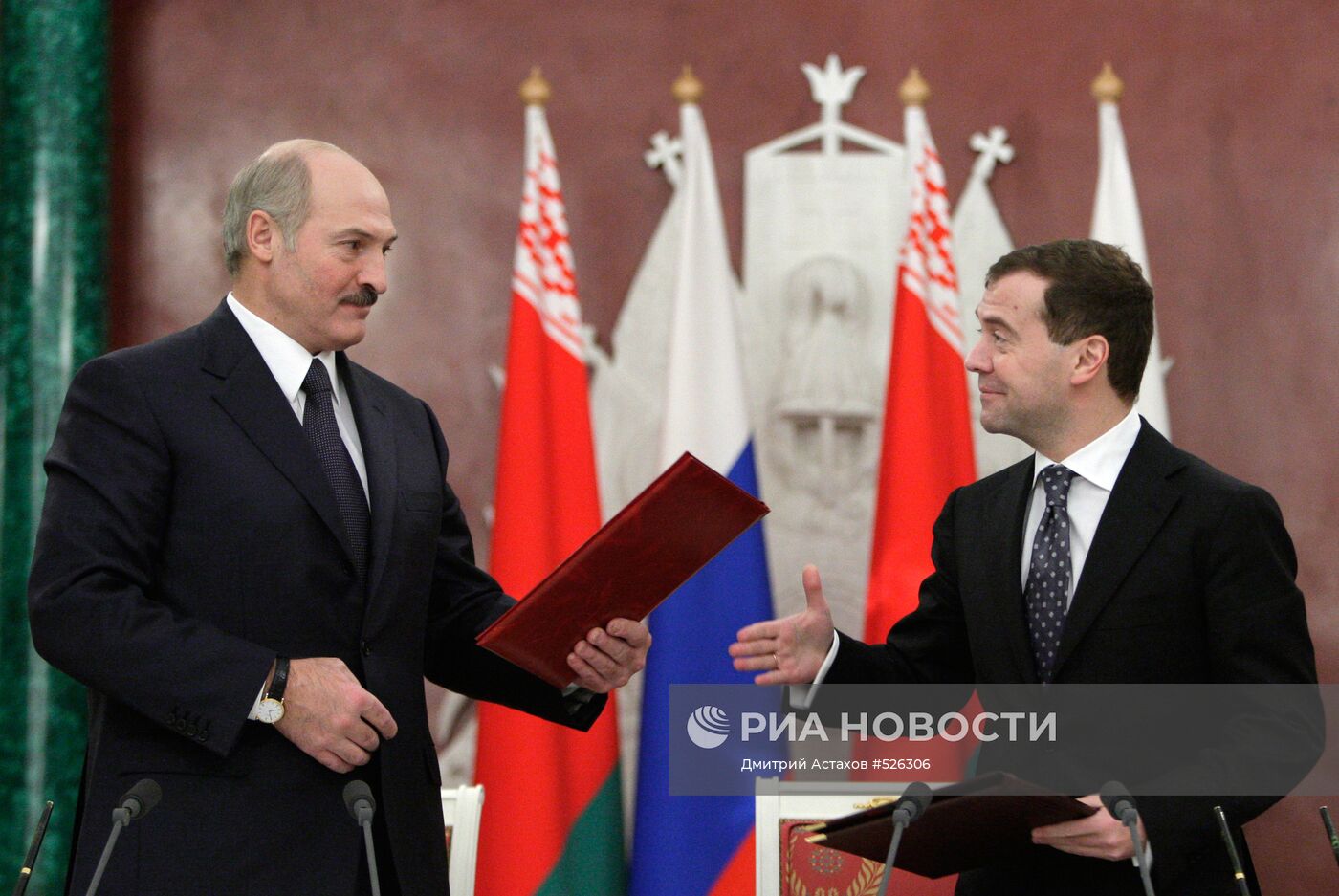 Президенты России и Белоруссии подписали Декларацию