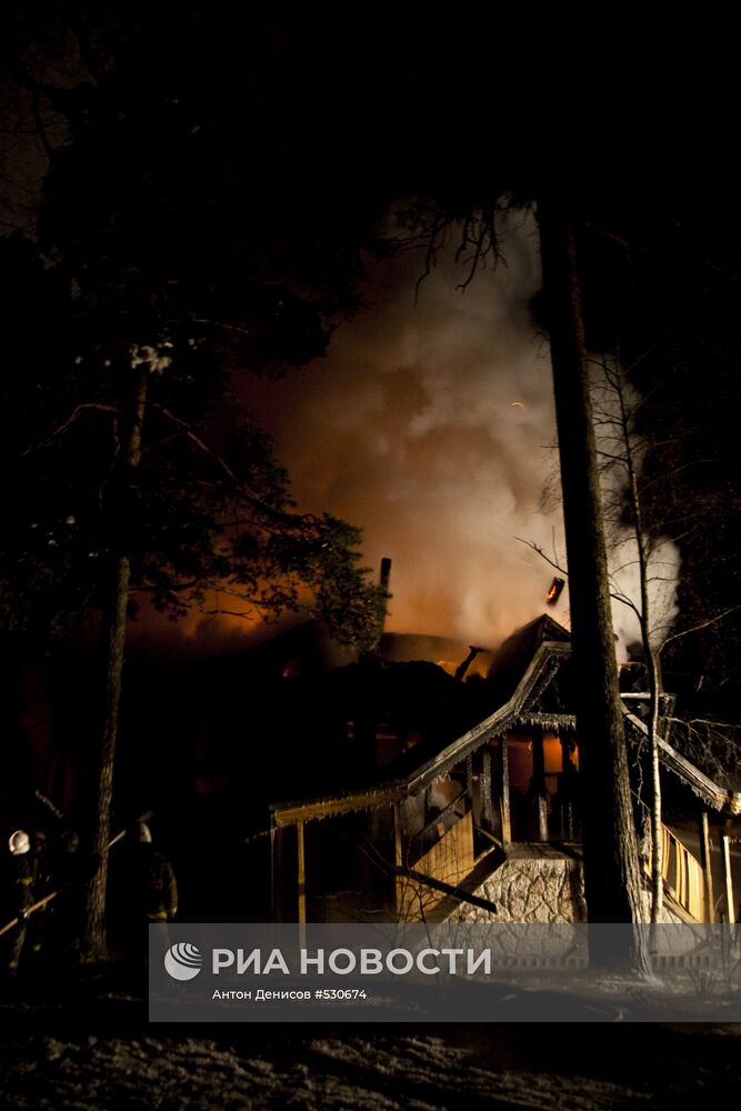 Пожар в доме священника в подмосковной Барвихе