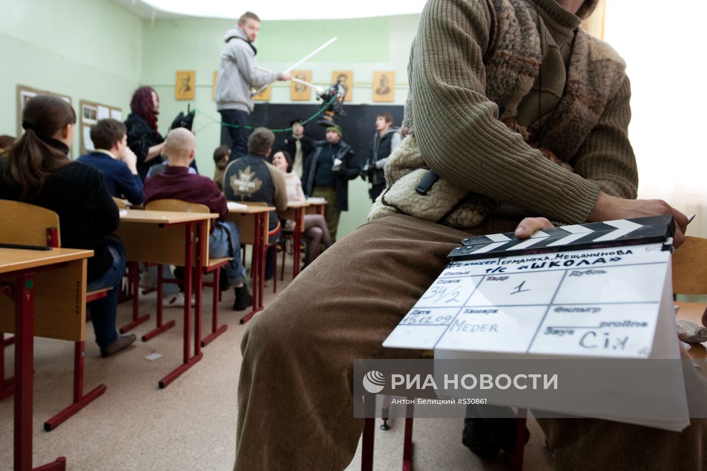 Режиссер В.Гай Германика снимает новый сериал "Школа"