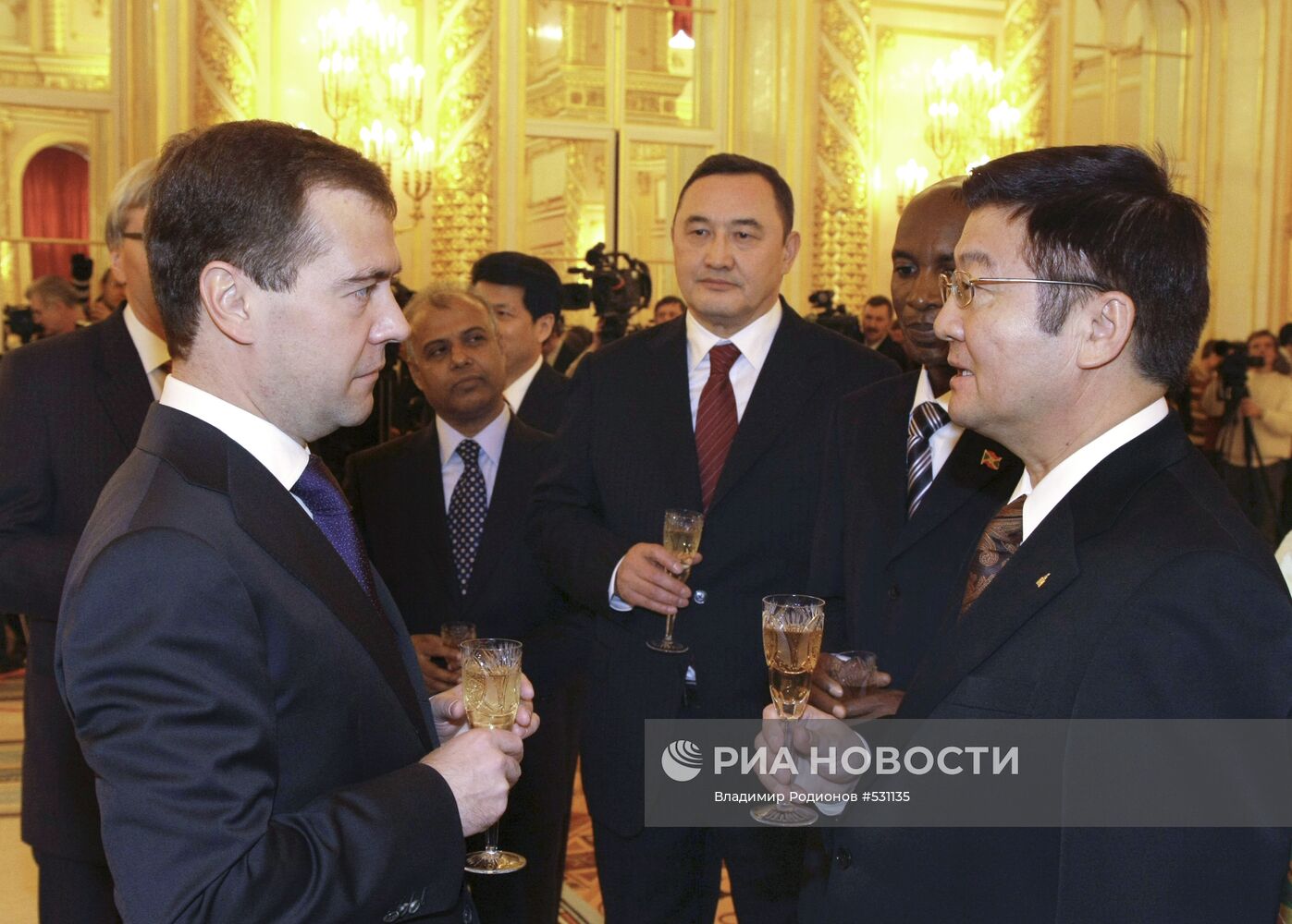 Д.Медведев принял верительные грамоты новых послов в РФ