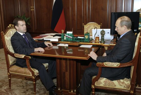 Д.Медведев и В.Путин