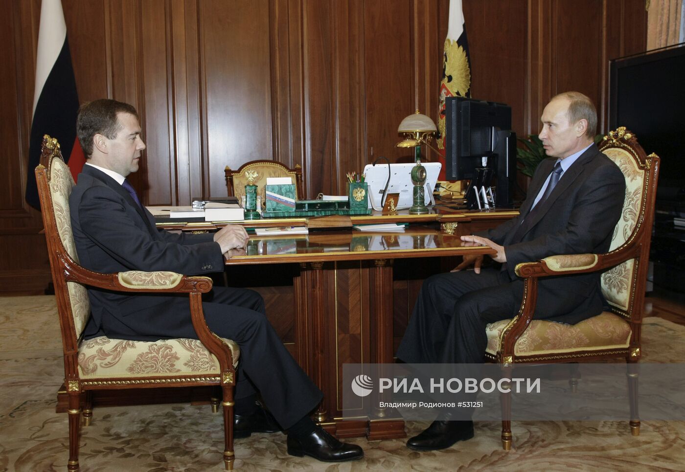 Д.Медведев и В.Путин