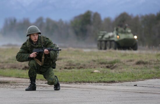 Российская военная база в Абхазии (Гудаута)