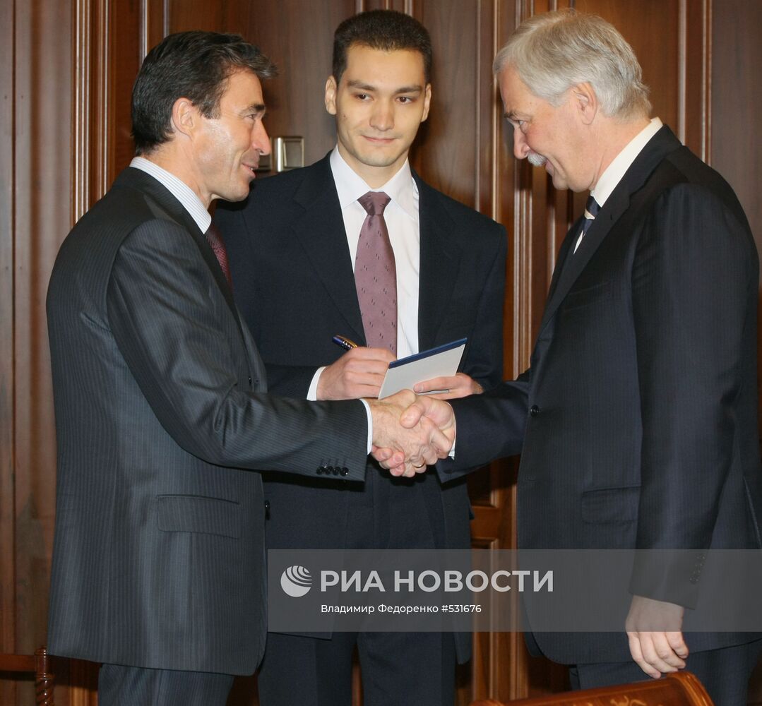 Встреча председателя Госдумы РФ с генеральным секретарем НАТО