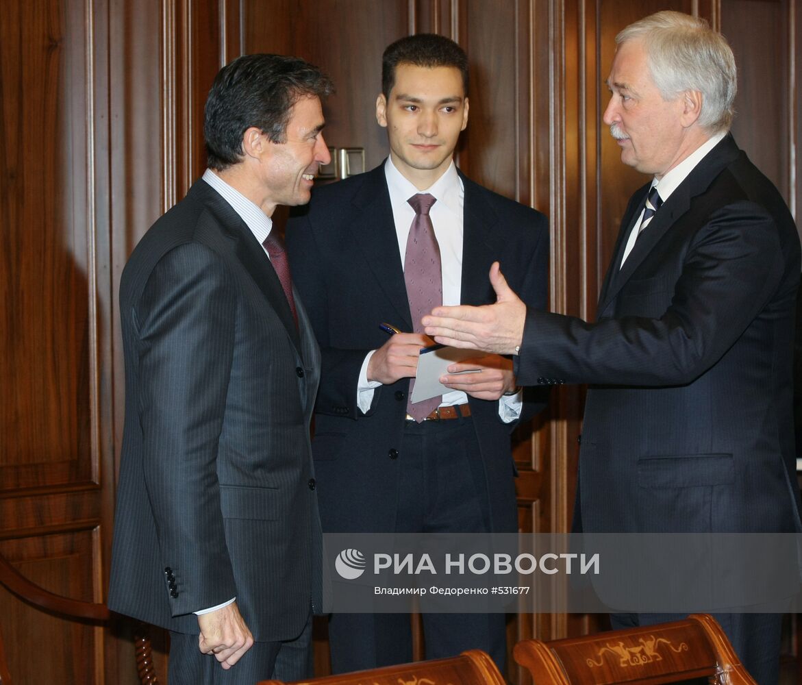 Встреча председателя Госдумы РФ с генеральным секретарем НАТО