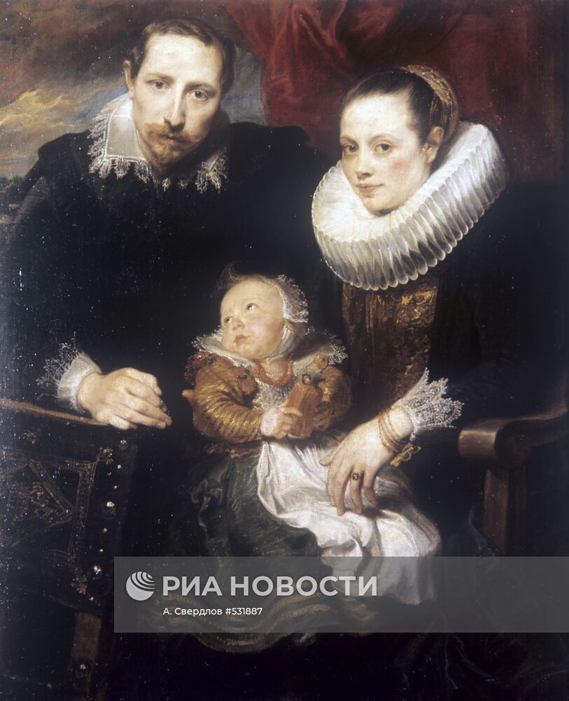 Репродукция картины А.ван Дейка "Семейный портрет"