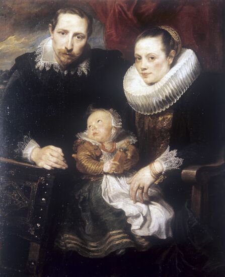 Репродукция картины А.ван Дейка "Семейный портрет"